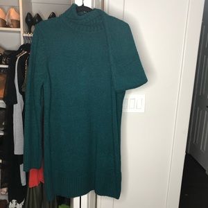 Green Turtleneck Forever 21 Sweater Dress